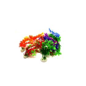 Mixpet 16 cm 12 Adet Plastik Yapay Akvaryum Bitkisi