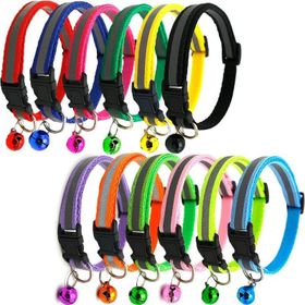 Mixpet 19-32 cm Reflektörlü Çıngıraklı Kedi Boyun Tasması