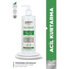 Mixup Acil Kurtarma Yıpranmış Saçlar İçin 400 ml Kolajen Peptit Keratin Ceramide Yüksek Kontrastlı Şampuan