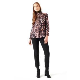 Mizalle 18KGMZL2011025 Siyah Beli Lastikli Duble Paça Kadın Pantolon