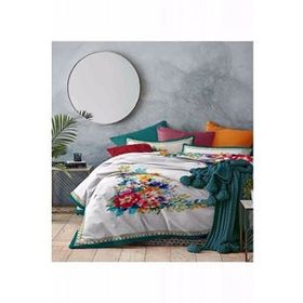 Mizalle Çift Kişilik Çiçekli 200 x 220 cm Nevresim Takımı