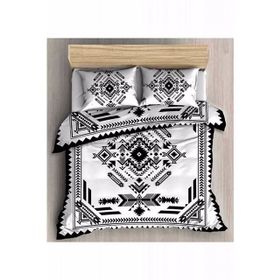 Mizalle Siyah Renkli Çift Kişilik 200 x 220 cm Nevresim Takımı