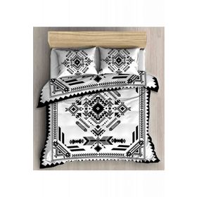 Mizalle Siyah Renkli Çift Kişilik 200 x 220 cm Nevresim Takımı