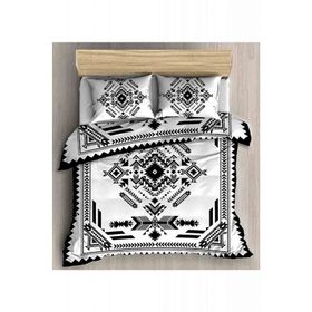 Mizalle Siyah Renkli Çift Kişilik 200 x 220 cm Nevresim Takımı