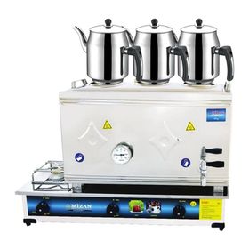 Mizan 60 Lık Doğalgazlı 40 lt 3 Demlikli Çay Kazanı Demlik