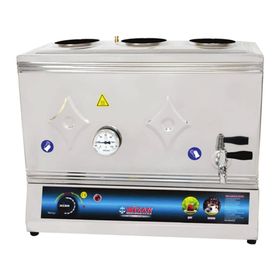 Mizan 60'lık Elektrikli 40 lt 3 Demlikli Çay Kazanı Çay Ocağı