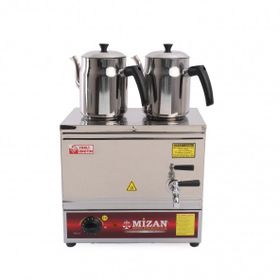 Mizan Mc216 20 Lt Çift Demlikli Pleytsiz Elektrikli Çay Kazanı 2 Adet Demlik Hediyeli Çay Ocağı
