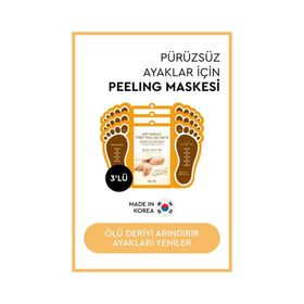 Mjcare Soft Miracle Foot Peeling Pack Çorap Tipi 3'lü Ayak Peeling Maskesi