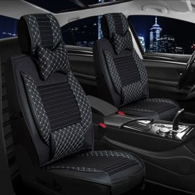 Mk Express bmw 5 Serisi 528 Uyumlu Ön Arka 5 Li Set Lotus Serisi Siyah Beyaz Oto Koltuk Kılıfı