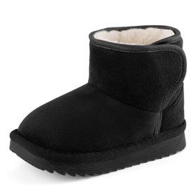 MK MATT KEELY Siyah Peluş Patik Çocuk Kış Ayakkabısı