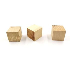 Mk Model 5 cm 3 Adet Ahşap Küp