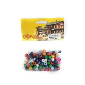 Mk Model 5724958 8 mm 100 Adet Karışık Renk Boncuk