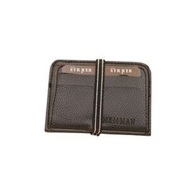 MKM 099037 Desen 03 Siyah İnce Kartvizitli Cüzdan