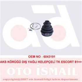 MKS 342 Yağlı Kelepçeli Tk Escort 81 Dış Aks Körüğü