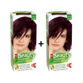 MM Beauty M15 Kızıl Kestane 2 Adet Bitkisel Saç Boyası