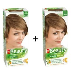 MM Beauty M23 Açık Fındık Kabuğu 2 Adet Bitkisel Saç Boyası