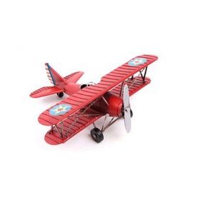 Mnk 0710E-666R Dekoratif Çift Kanatlı Metal Uçak