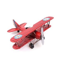 Mnk 0710E-666R Dekoratif Çift Kanatlı Metal Uçak