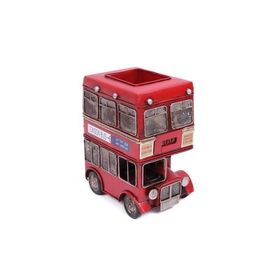 Mnk 1010E-2060 Dekoratif Metal Araba Londra Şehir Otobüsü Kalemlik