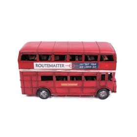 Mnk 1210E-3309 Dekoratif Metal Araba Londra Şehir Otobüsü Obje