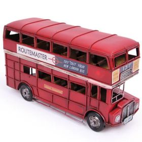 Mnk 1210E-3309 Dekoratif Metal Araba Londra Şehir Otobüsü Obje