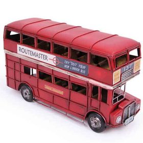 Mnk 1210E-3309 Dekoratif Metal Araba Londra Şehir Otobüsü Obje