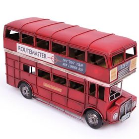 Mnk 1210E-3309 Dekoratif Metal Araba Londra Şehir Otobüsü Obje
