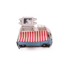 Mnk 1304E-3829 Dekoratif Çerçeveli Kalemlik ve Tenteli Metal Minibüs