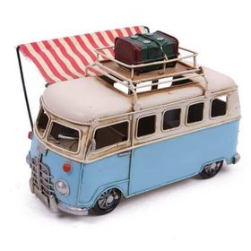 Mnk 1510E-5381 Çerçeveli Kalemlik ve Tenteli Dekoratif Metal Minibüs