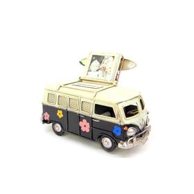 Mnk Çerçeveli ve Kumbaralı 1210E-3394SS Dekoratif Metal Minibüs
