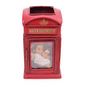 Mnk Dekoratif Çerçeveli 1404B-1262 Metal Londra Telefon Kulübesi Kalemlik
