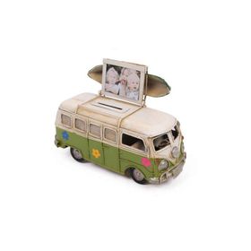 Mnk Dekoratif Çerçeveli ve Kumbaralı 1204E-3098SS Metal Minibüs