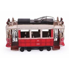 Mnk Home 1104CS-097 Dekoratif Metal Taksim Tramvay