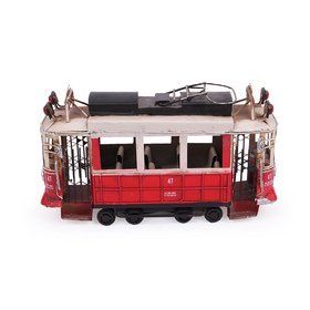 Mnk Home 1104CS-097 Dekoratif Metal Taksim Tramvay