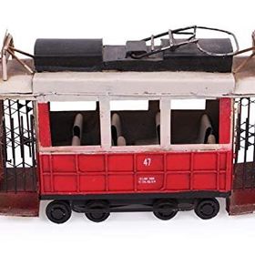 Mnk Home 1104CS-097 Dekoratif Metal Taksim Tramvay