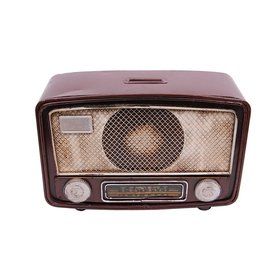 Mnk Home 1210B-1102 Kumbaralı Dekoratif Metal Radyo