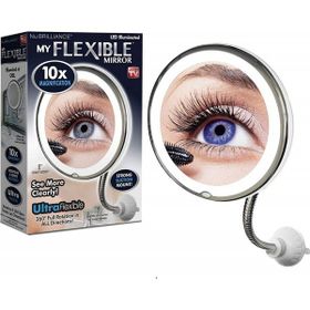 Mobee Flexible 10X Zoomlu Esnek Işıklı Makyaj Aynası