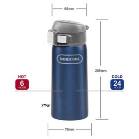 Mobicool MDB35 0.35 lt Vakumlu Çift Yalıtımlı Paslanmaz Çelik Seyahat Bardağı