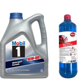 Mobil 1 10W-60 4 Lt Motor Yağı + Cam Suyu