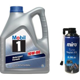 Mobil 1 10W-60 4 lt Motor Yağı + Lastik Tamir Kiti