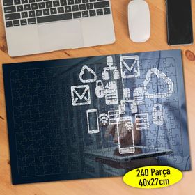 Mobile3 Mobil İnternet Simgeleri 240 Parça Puzzle Yapboz