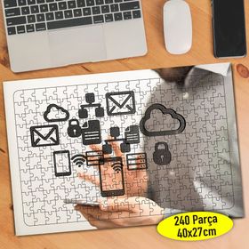 Mobile4 Mobil İnternet Simgeleri 240 Parça Puzzle Yapboz