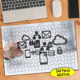 Mobile6 Mobil İnternet Simgeleri 240 Parça Puzzle Yapboz