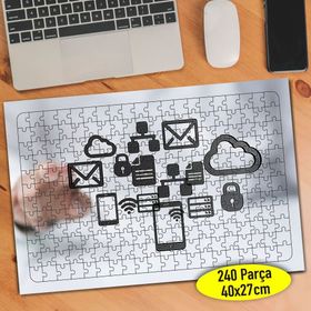 Mobile6 Mobil İnternet Simgeleri 240 Parça Puzzle Yapboz