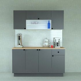 Mobilique 160 cm Ahşap MDF Tezgahlı Hazır Mutfak