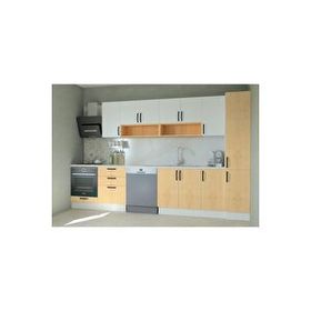 Mobilique 340 cm Ahşap Beyaz Tezgahsız Hazır Mutfak