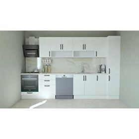 Mobilique Beyaz 240 cm Hazır Mutfak