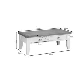 Mobilya Baba Foxy White Orta Sehpa