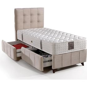 Mobilya Dükkanım GM175 MD Polo - Smart 100x200 cm Tek Kişilik Yatak Baza Başlık Seti
