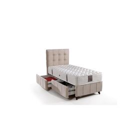 Mobilya Dükkanım GM175 MD Polo - Smart 100x200 cm Tek Kişilik Yatak Baza Başlık Seti